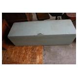 Painted wood crate 49"x16"x14"T