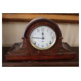 Seth Thomas Tambour mantel clock with key