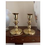 Pair of Baldwin candleholders 4.75 tall