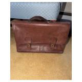Coach leather burgendy/brown brief case No.