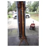 Maple wood coat rack 63"T