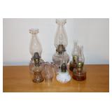 Lot - Oil lamps (2 finger oil lamps)