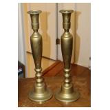 Pair 18.5" Brass Candlesticks