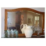 Birdseye Maple Beveled Glass Mirror 31" x 21"