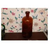 Parke, Davis & Co. amber glass apothecary bottle