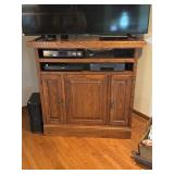 Oak entertainment cabinet with CD