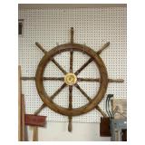 Wooden ships wheel 42" diameter