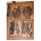 4 Boxes of Pliers, Lever Wrench, Cutters, Wire