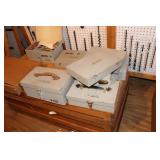 3 Wooden Display Cases 44" X 23 1/2" and a Lot of