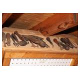 Shelf Lot including Large and Small Screwdrivers