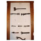 Antique Wrenches including Buggy, Axle, Screw,