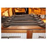 Lot of 7 Open End Wrenches 1" - 2 1/2"