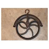 Vintage Cast Iron Pulley
