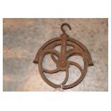 Vintage Cast Iron Pulley 11" Diameter