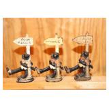 3 Souvenir Cast Iron 