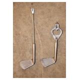 1 Golf Club Bottle Opener and a Golf Club Pickle