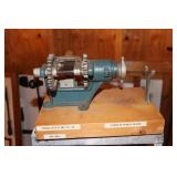 Vintage Pool Stick Machine to Shape the end of a