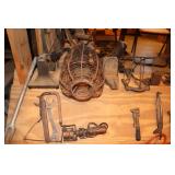 Shelf Lot including Nash Mole Trap, Mouse Traps,