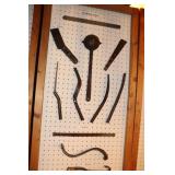 Plummers Tool Lot including Hacking Knife, Ladle,