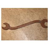 Curved Open End B & W Railroad Wrench 26 1/2"