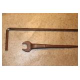 Large Hex Wrench 30 1/4" long and a Billings Spud