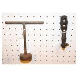 T Handle Wrench marked Ford and a Metal File