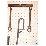 Antique Battery Carrier, Oil Can Punch Tool and