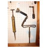 Brass Grease Gun, Old Car-Trouble Light, Swivel