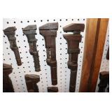 4 Various Size Pexto Monkey Wrenches 15", 12", 8"