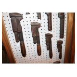 4 Various Size Trimo Monkey Wrenches 14", 11", 9