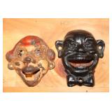 Cast Iron 4 Eyed Woman Wall Mounted Bottle Opener