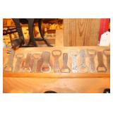 Lot of Bottle Openers including Hanleys, Arrow