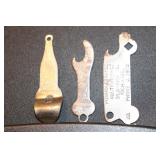 3 Bottle Openers including Pepsi Cola, Coca Cola