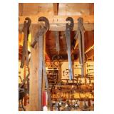 4 Vintage Blacksmith Adjustable Pipe Wrenches