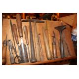 Shelf Lot of Tack  Hammers including Stanley Job