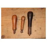 3 Wooden Handle Multi Tool Kits with Attachments