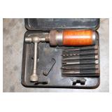 Antique Multi Tool Kit with Attachments stored in