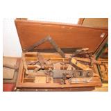 Antique Carpenters Box with Contents including