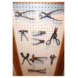 Lot of Tools including Button Fastener, Belt