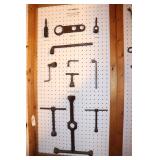 Nut Wrench Lot including Brace, Deep Socket Brace