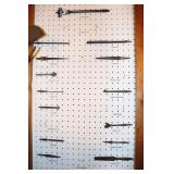 Boring Devices Lot including Expansive Bit, Spoon