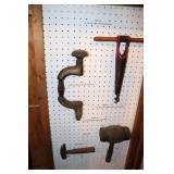 Boring Tool Lot including Bung Borer, Brace, Hand