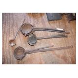 Lot of Smelting Ladles  a No 7 and a No 4 (5 are