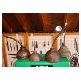 Lot of 4 Oil Cans including (1) GEM Mfg Co) and