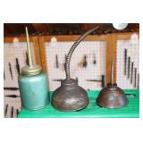 Lot of 3 Oil Cans including (1) Eagle and (1) GEM