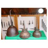 Lot 3 Oil Cans (1) GEM Mfg, (1) Eagle and (1)