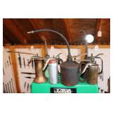Lot of 6 Pump Oiler Cans including (1)  Golden