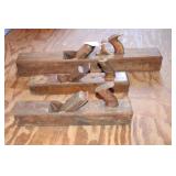 Lot of 3 Antique Wooden Hand Planes including 1