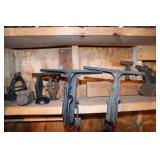 Lot including Saw Vises, Maul Heads,