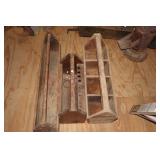 3 Wooden Carpenters Trays